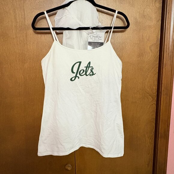 NFL New York Jets "Double Team" Cami Top W/ Mesh Overlay - Size: Medium - NWT - Picture 4 of 16